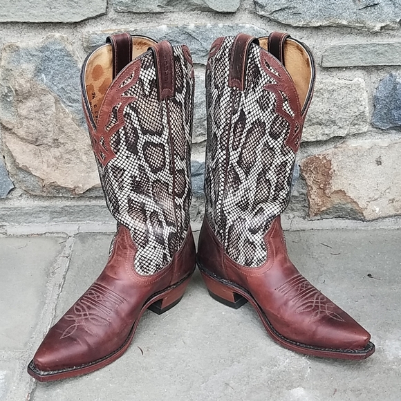 Boulet western cowgirl boots snake print - Picture 2 of 8